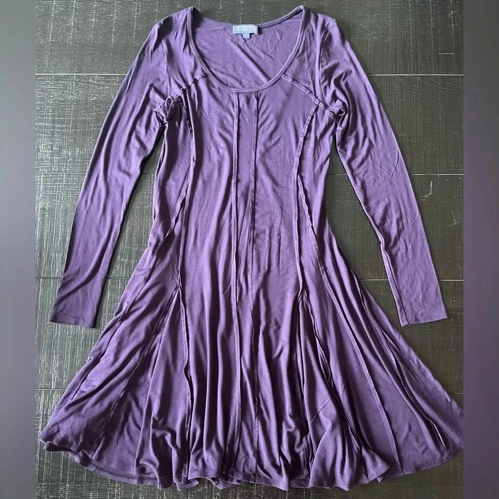 VIVIENNE TAM mulberry fit flare slimming dress PM